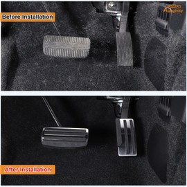 Aunginsy Gas Accelerator Pedal Covers Compatible with Nissan Frontier 2022 2023 2024 2025 Pickup Anti-Slip No Drilling Brake Foot Pedal Pads Kit Brake Accelerator Gas Pedal Pad Cover Set Accessories