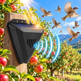 Solar Bird Repeller for Outdoor Protection – Solar Powered Animal Deterrent for Rice Paddies, Farms & Fields