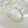 NONAMOIS - Collar de cadena de oro para mujer, delicado