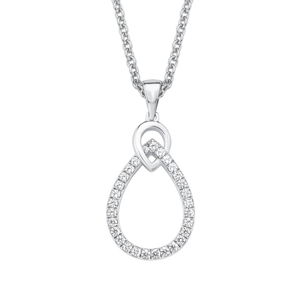 s.Oliver Women 925 Silver White Zircon