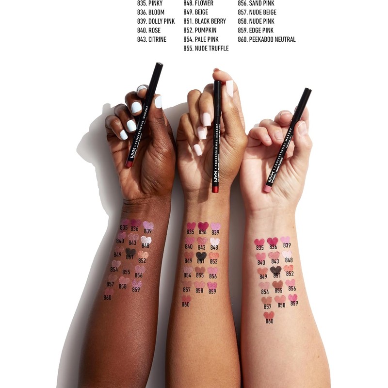 NYX PROFESSIONAL MAKEUP Slim Lip Pencil, Ever, 0.03 Ounce
