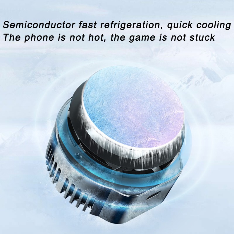 Phone Cooler Convex Magnetic Radiator Cooling Fan Semiconductor Refrigeration for