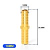 TAILONZ PNEUMATIC Union 10mm Barbed x 10mm Barbed Splicer Brass