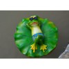 petsola Frog and Leaf Floating Swimming Frog Pond Decoration Mini