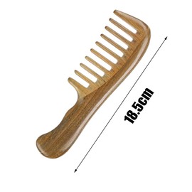 Aroma Sandalwood Comb Anti-Static Comb Wide Tooth Hair Comb for Curly Wet Hair Women and Men