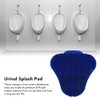 Triangular Anti Splash Urinal Screen Mats, Blue, Deodorizing Scented Design