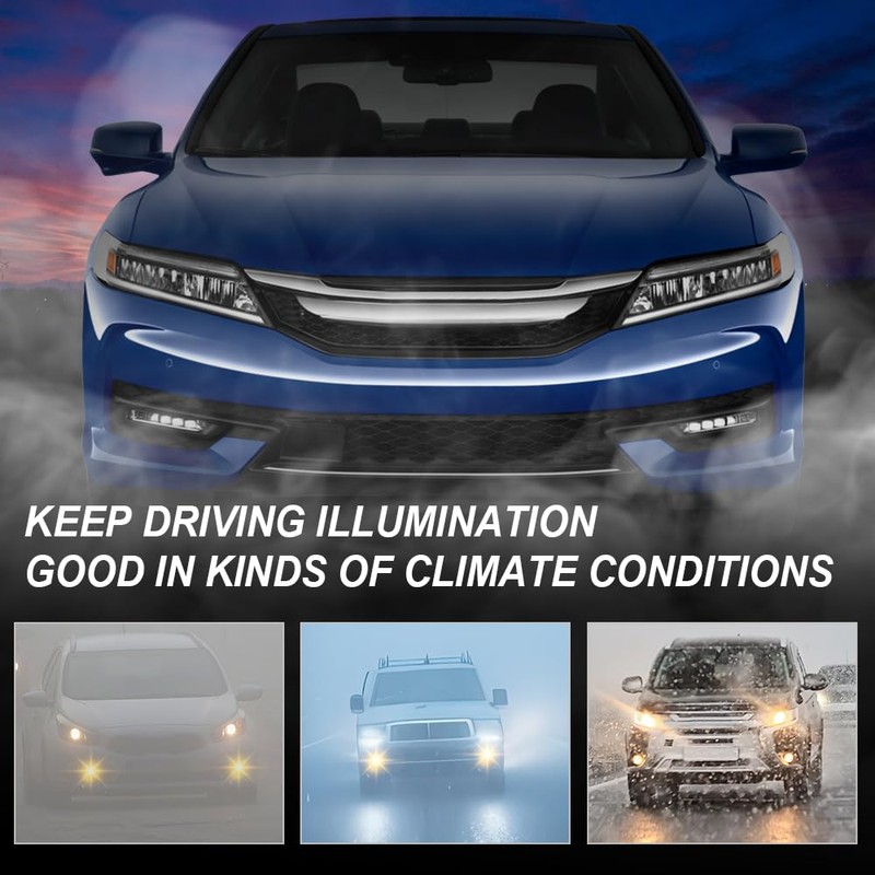 G-PLUS Compatible with Honda Accord 4-Door Sedan 2016 2017 Clear