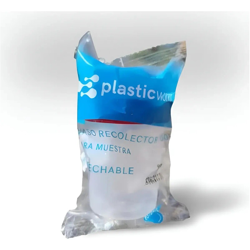 Vaso Plástico Estéril 100ml Pack 50 Unidades Con Graduación Plastic