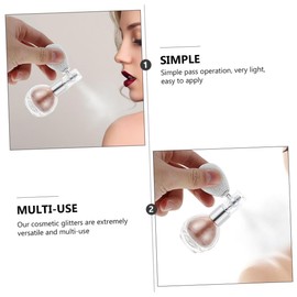 Beavorty 6pcs Glitter Sprayer for Hair Body Highlighting Chic Portable Highlighter Powder Bottles for Makeup Decor Oil Talc Formula for Skin Types for Parties Weddings