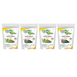 Henna powder for hair 2X100 gms (200 Grams) + 100% pure Indigo Powder for hair 2X100 gms (200 Grams) External Use