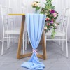 Chiffon Table Runner 29x120 Inches Baby Blue Wedding Table Runners