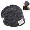 Anti Radiation Hat Black Striped Silver Fiber and Cotton Shielding