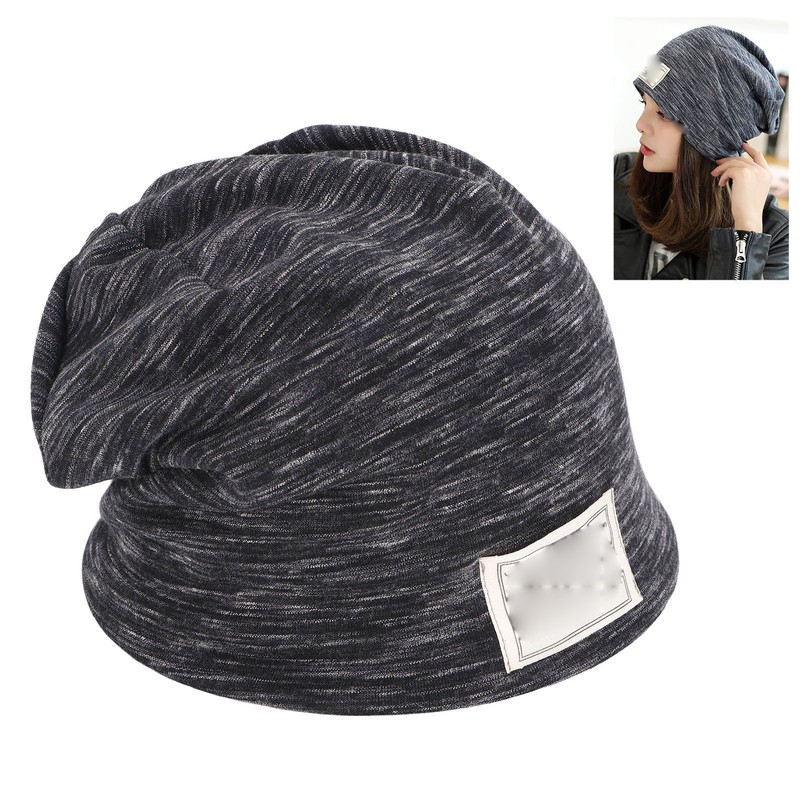 Anti Radiation Hat Black Striped Silver Fiber and Cotton Shielding