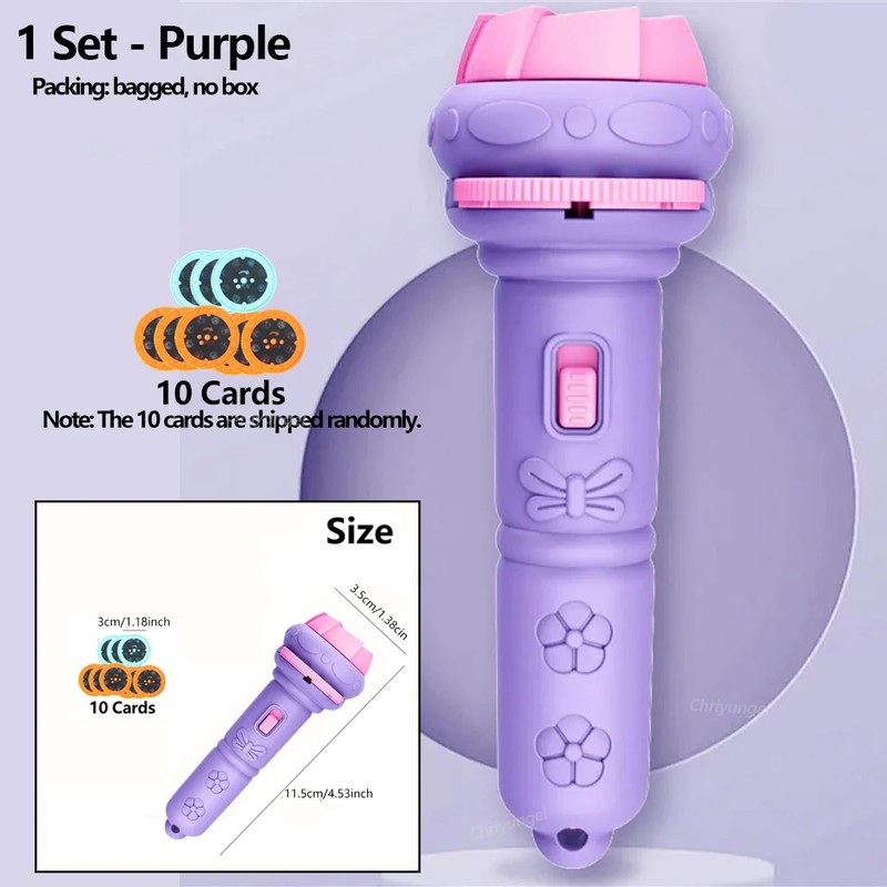 Kids Animal Projector Flashlight for Bedtime Play – Focusable Story