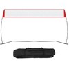 Happybuy Freestanding Volleyball Training Net, Adjustable Height Portable System for