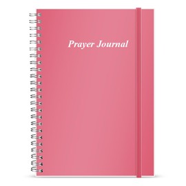 Prayer Journal for Woman, Bible Journal with Verse, 60 Weeks Scripture, Faith & Devotional Journal, Christian Planner, Bible Study Notebooks for Note Taking, Religious Christian Gifts for Women, 5.8" x 8.3", Pink