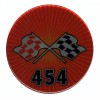 WheelAccessories Chevy Corvette Rally Center Emblem Decal 454 Cross Flag