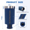 HIGHDRIL Diamond Core Drill Bit,Diameter 2 Inch with 5/8-11 Thread,Dry