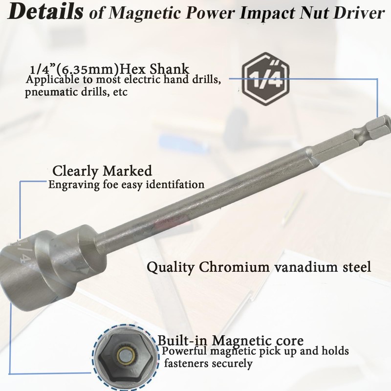 AUPERTO 19mm Caravan Leg Extension Socket, Drill Attachment Jack Extension