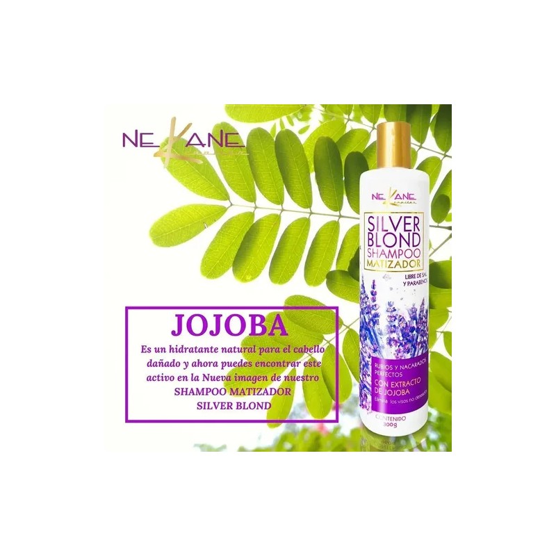 Shampoo Matizador Nekane Rubios Balayage Aceite Jojoba 960g