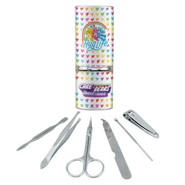 Care Bears: Unlock the Magic Hug Life Stainless Steel Manicure Pedicure Grooming Beauty Care Travel Kit