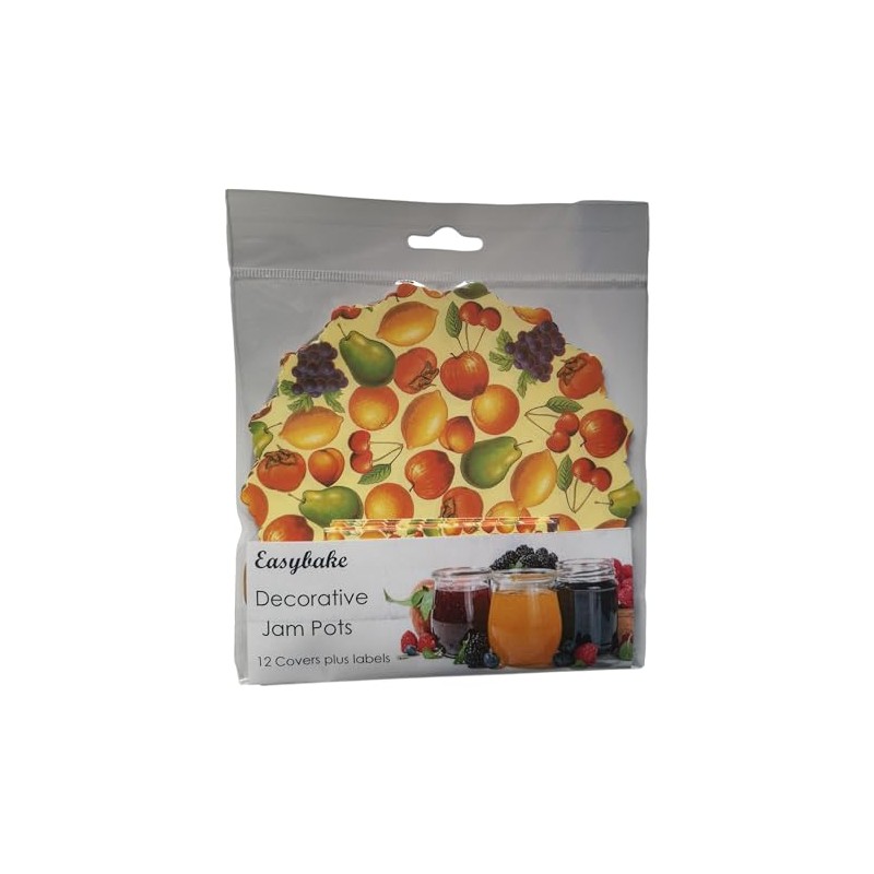 10 Fruit Jam Pot Covers & Labels