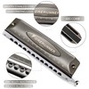 East top Chromatic Harmonica,12-Hole 48 Tones C Key Mouth Organ