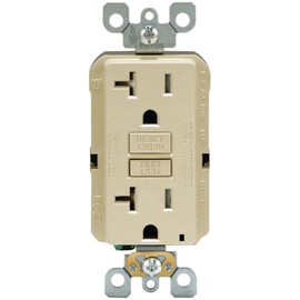 Leviton R01-GFTR2-0KI Recept,Gfci,Tr,20a,Iv,Selftest, Pack of 1, No Color