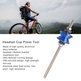 BuyWeek Bicycle Headset Cup Press Tool, Bicycle Bearing Press Bicycle Headset Press Tool BB Bottom Bracket Press Wrist Set Installation Tool