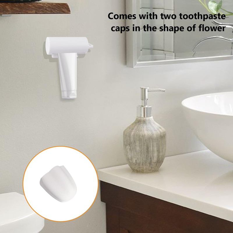 MOROBOR Toothpaste Squeezer Roller Dispenser, 2pcs Plastic Tube Squeezer Roller
