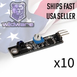 10pc Line Track Sensor Module Reflection Infrared Sensor Switch KY-033 Free Ship
