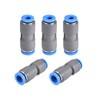 sourcing map Straight Push to Connector Reducer Fitting 8mm to