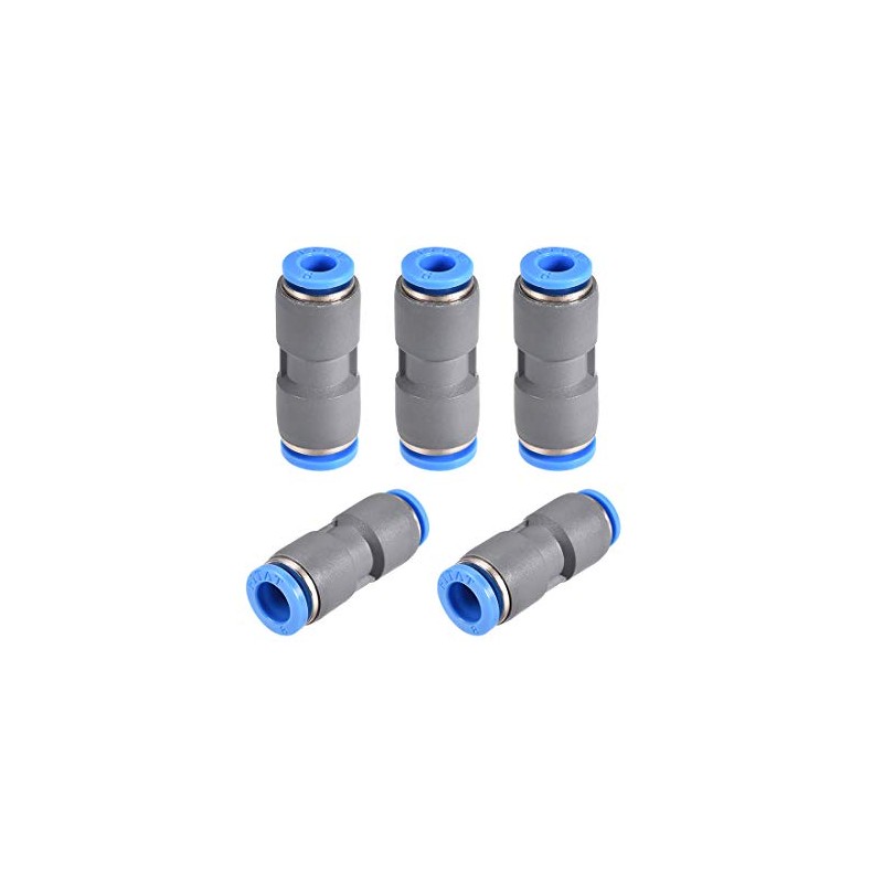 sourcing map Straight Push to Connector Reducer Fitting 8mm to