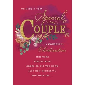 Piccadilly Greetings Classic Christmas Card, Special Couple, Type - 9 x 6 inches