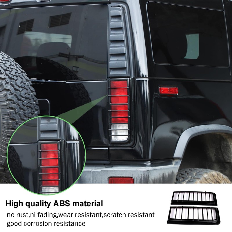 PIUGILH Rear Tail Light Lamp Vent Cover Compatible with Hummer