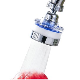 Zuxbolf Wasserfilter Wasserhahn 360°Drehbar Wasserhahnfilter mit 8 Filtereinheiten & Universaladapter Wasserhahnaufsatz Schwenkbar Wasserhahnverlängerung Wasserhahnbelüfter für Küche Bad Waschbecken