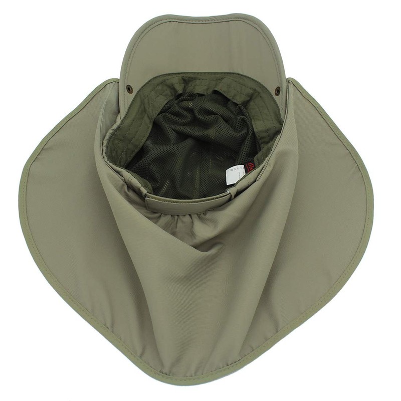 Connectile Kids' Summer UPF 50+ Flap Cap, Quick Drying, Wide