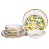 Melamine Dinnerware Sets- 12pcs Melamine Plates and Bowls Set for