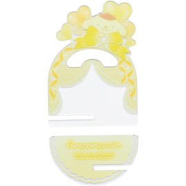 Tees Factory Sanrio Characters Acrylic Can Badge Stand Pompompurin [Stand] Approx. H 3.8 x W 2.8 x D 0.1 inches (98 x 70 x 3 mm), [Base] Approx. H 1.6 x W 2.8 x D 0.1 inches (40 x 70 x 3 mm)