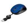 Adesso Ergonomic iMouse S8 - Retractable Optical USB Mouse (Blue)