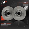 A-Premium 11.69 inch (296.9mm) Front Vented Disc Brake Rotors Compatible