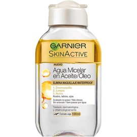 Garnier Skin Naturals Face Agua Micelar Desmaquillante Bifasica con Aceite, 100 ml, Paquete de 1