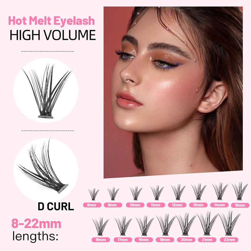 Bodermincer 20 Root Thickness 0.07mm C Curl 3D Individual Eyelashes
