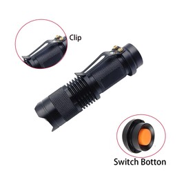 ZYUNMALL 3 Color Light Single Mode Flashlight: Red Light Flashlight, Green Light Flashlight, Blue Light Flashlight Multicolored Light Flashlights for Night Activities, 3 Pack