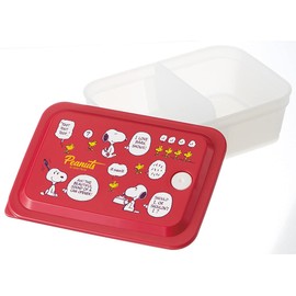 Skater PAS6AG-A Snoopy Peanuts Bento Box, Antibacterial, Fluffy, 20.3 fl oz (600 ml), Packing, Integrated Air Valve Included, 1-Tier