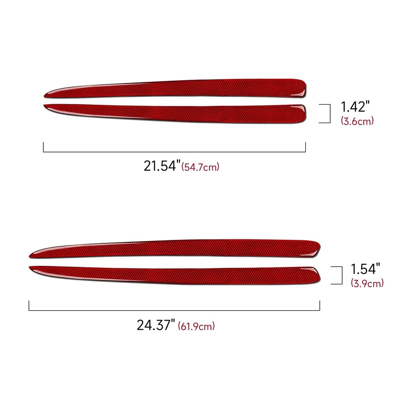 BRMYL Car 4 Doors Strips Panel Decals for 2011-2026 Dodge