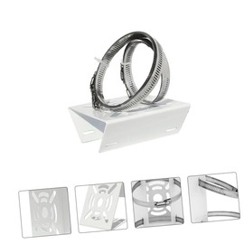 Operitacx 2 Sets Surveillance Bracket Mount CCTV Mount Security Mount Monitor Universal Pole Universal Mount Pole Mount Adapter Outdoor Steel