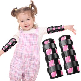 Threlaco 2 Pack Thumb Sucking Stop for Kids Toddlers Nail Biting Treatment Finger Sucking Deterrent Guard Prevention Anti Nose Picking Pediatric Elbow Immobilizer for Boys Girls 2-8 Years (Unicorn)