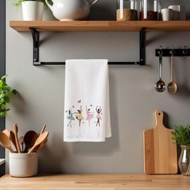 EVER-GOING TUNE Dance Lover Kitchen Towels,Watercolor Ballerina Decor Hand Dish Towels,Gift for Dancers,Ballet Decor for Couch Home,Dance Studio Bathroom Kitchen Decorative Towels, 16x24 Inch.