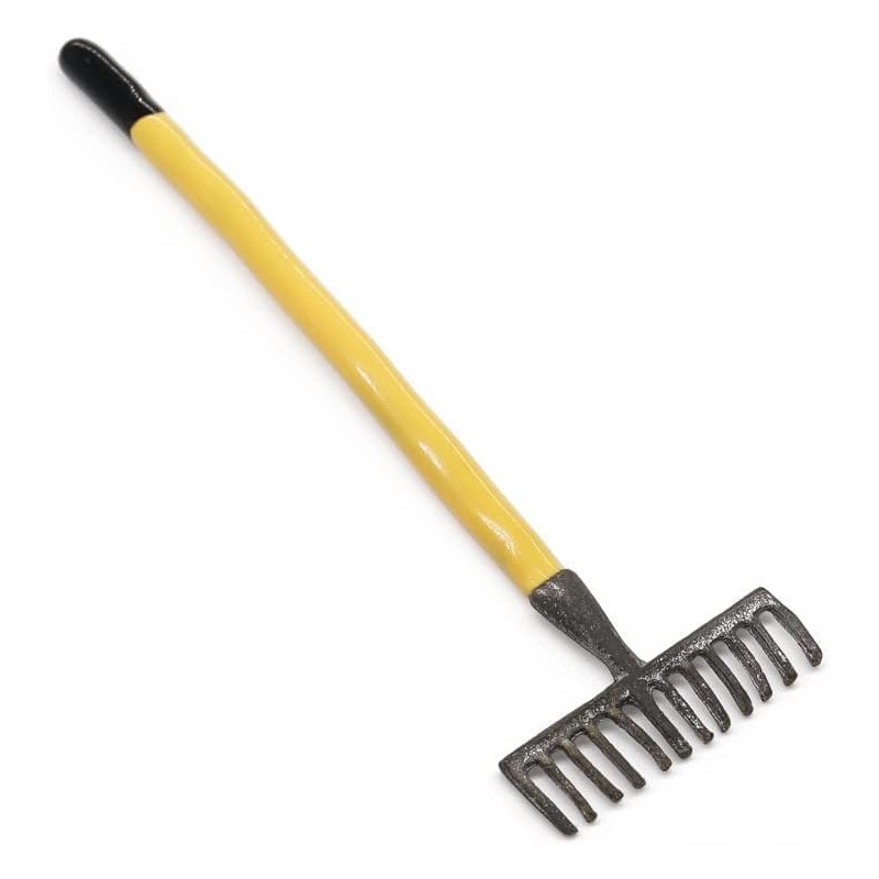 3 Pcs 1/12 Miniature Shovel Rake and Hoe Farm Tools